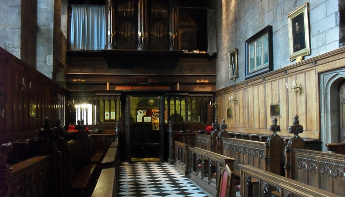 View of the Tunstall Chapel looking away from the altar.